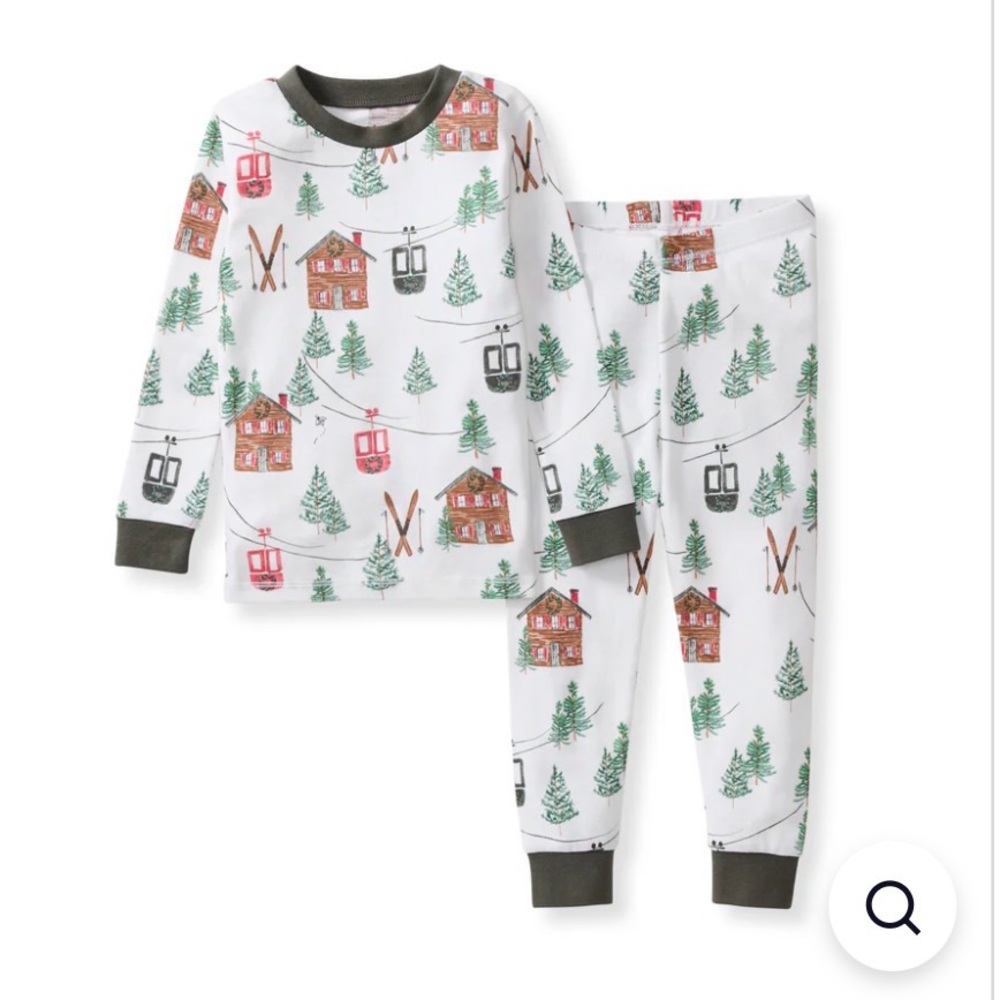 NWT Burts Bees Pajamas “Ski the Alps”